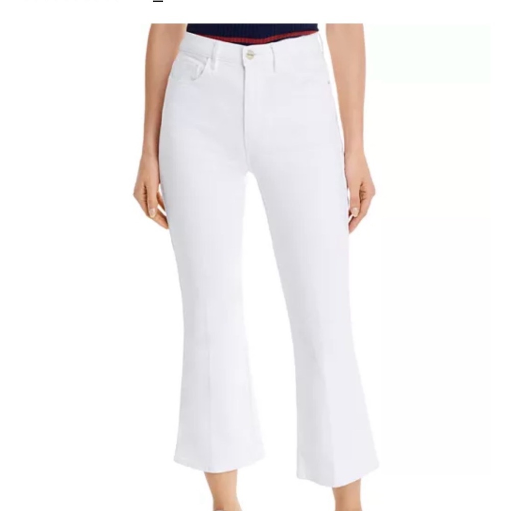 Frame Le Sylvie Denim Women's White kick Boot Jeans